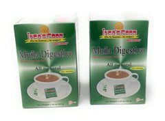 Inca's Herbs Muña Digestivo bottle front, all-natural herbal blend for post-meal occasions