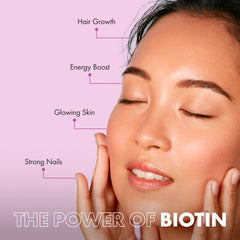 Incite Nutrition biotina frasco, diseño compacto para viajar