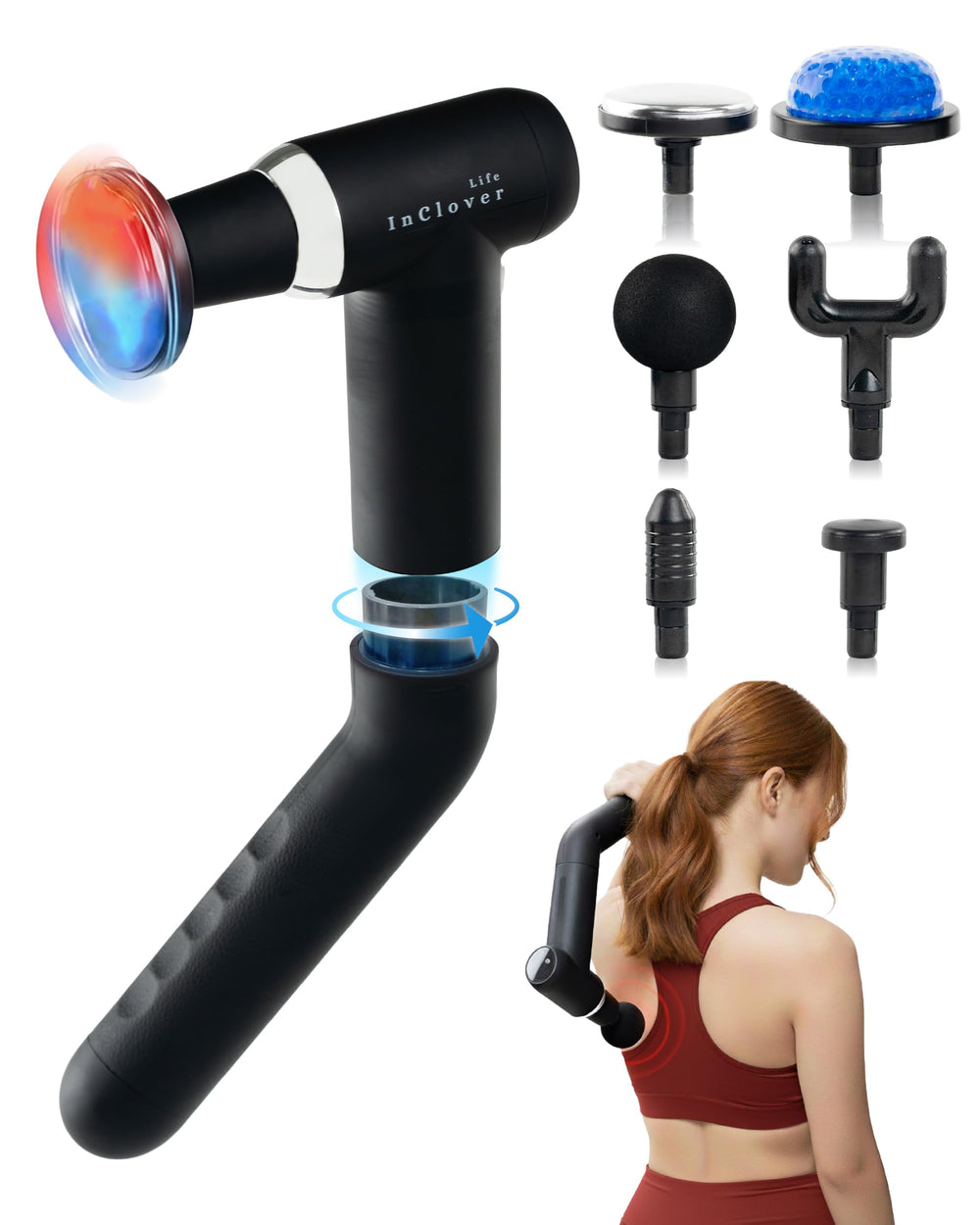 InClover Life detachable extension enables full-body massage without help