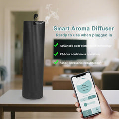 Indelala diffuser with app connectivity for easy control and scheduling.