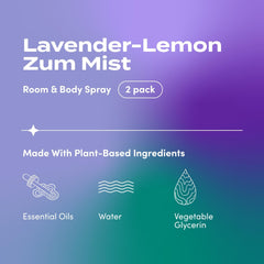 Indigo Wild Zum Mist lavender lemon spray action demonstrates easy misting.