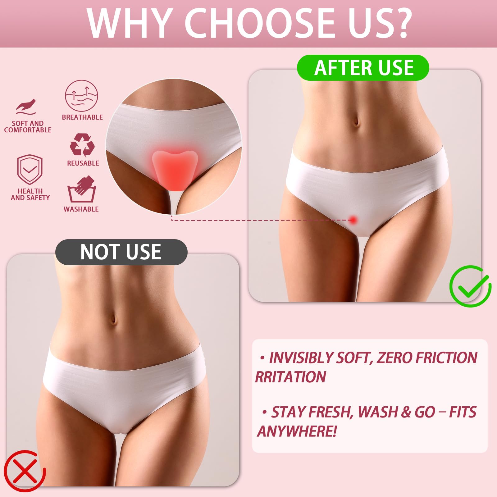 Inefticism camel concealer toe cover invisible seamless design lies flat under clothing for a seamless look.