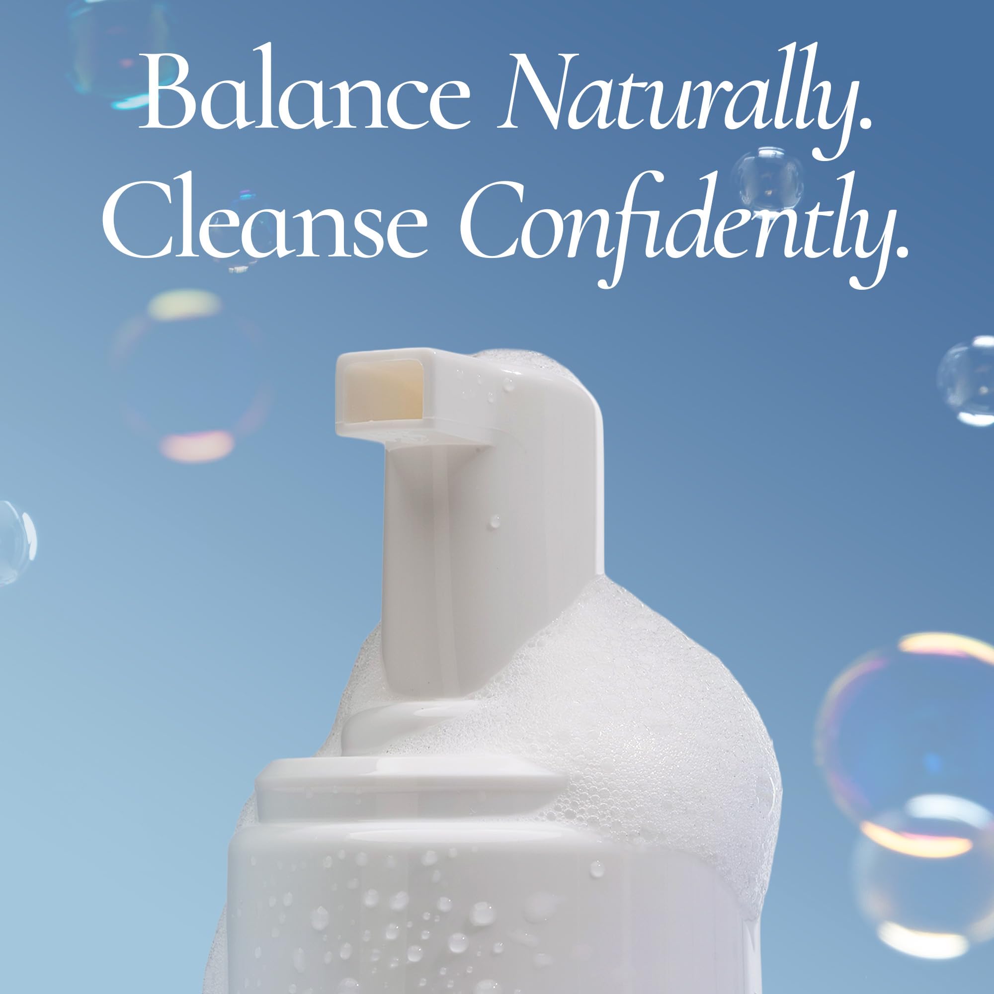 Inertia glacier water formula close-up highlighting hydration for intimate skin.