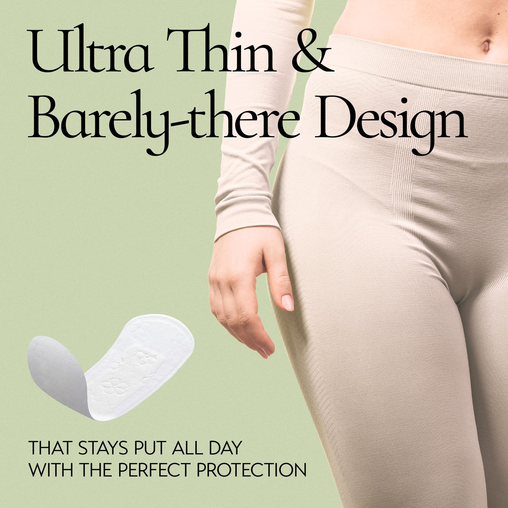 Inertia Prism Red Panty Liner chlorine-free materials promote skin-friendly protection
