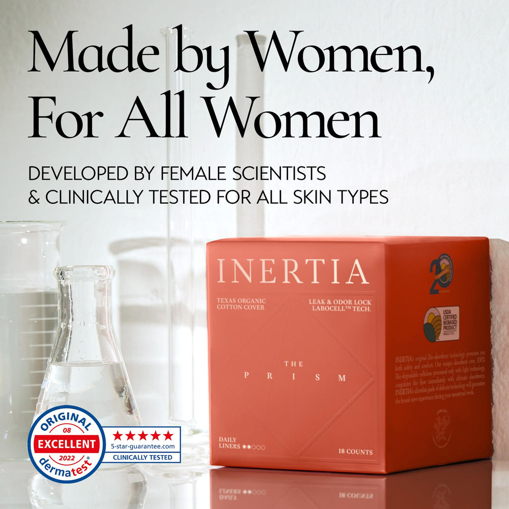 Inertia Prism Red Panty Liner Korean-origin design and care