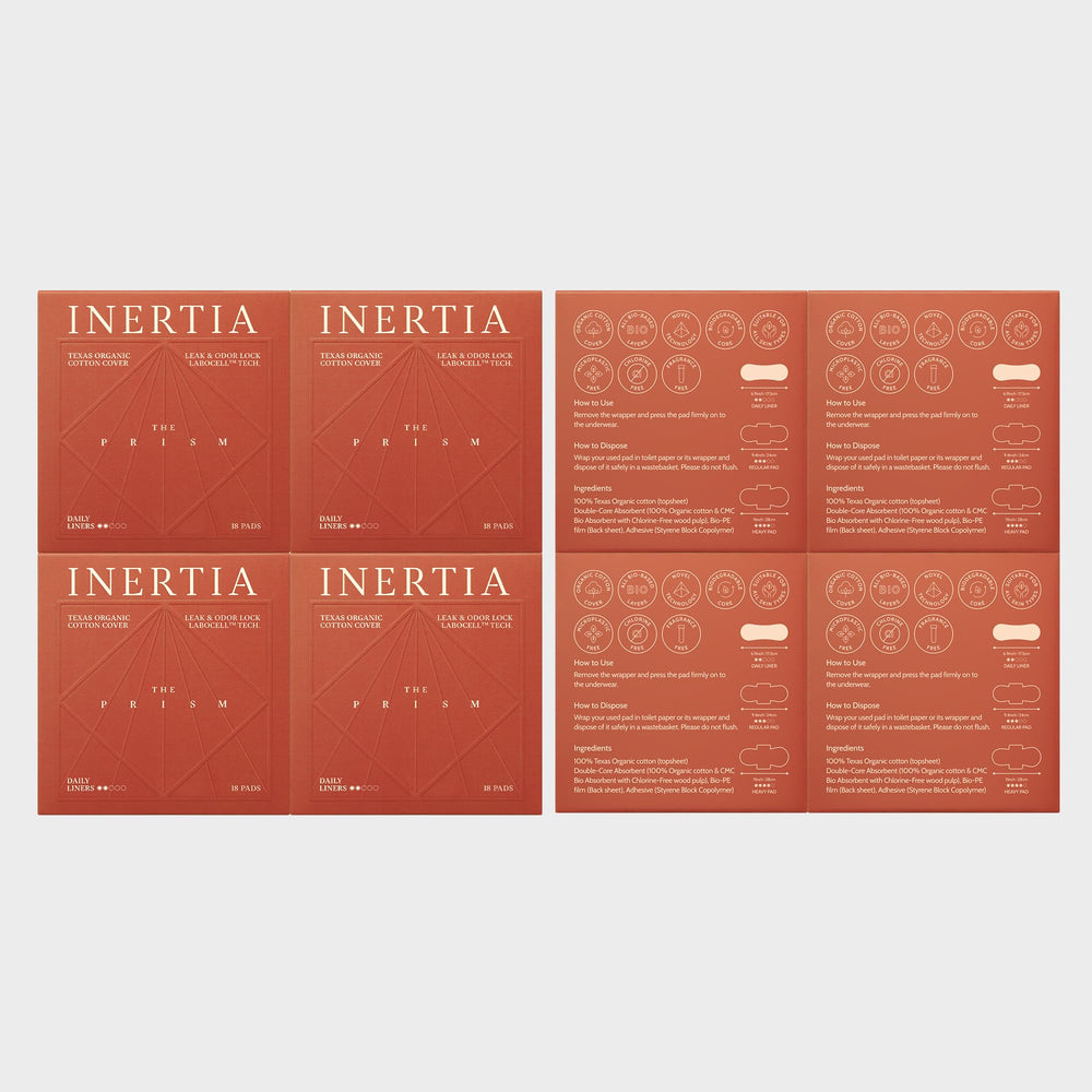 Inertia Prism Red Panty Liner pack of four provides steady daily coverage