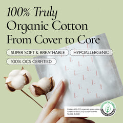 Inertia Prism White Labocell core illustration emphasizes instant absorption and dryness.