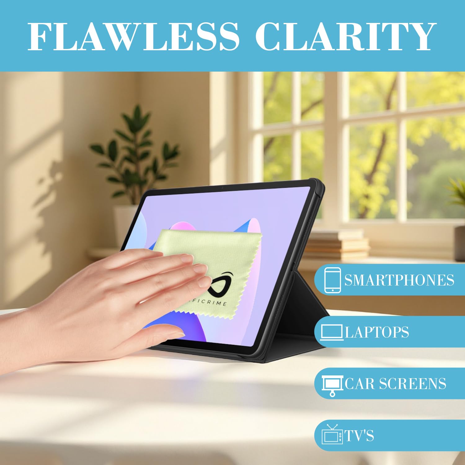 INFICRIME black cloth durable lens care for daily use