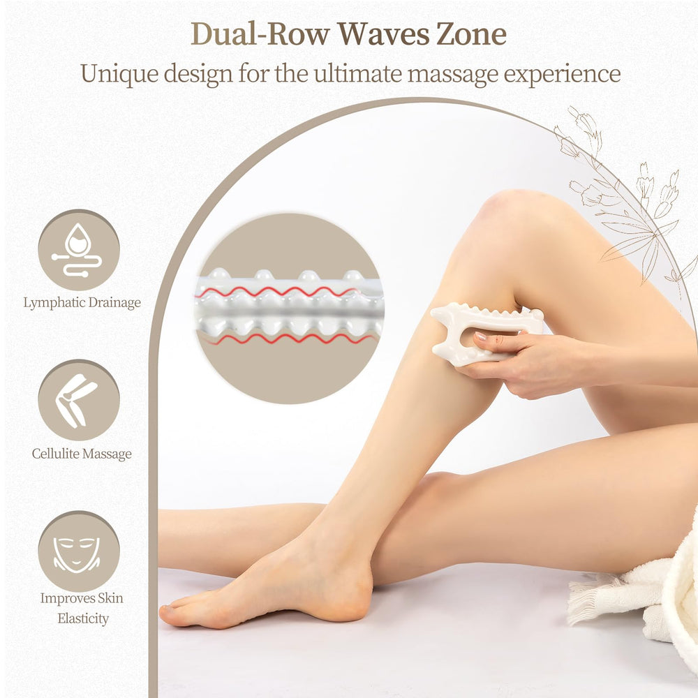 InfiniteRelax lymphatic drainage tool supports gentle puffiness reduction and circulation