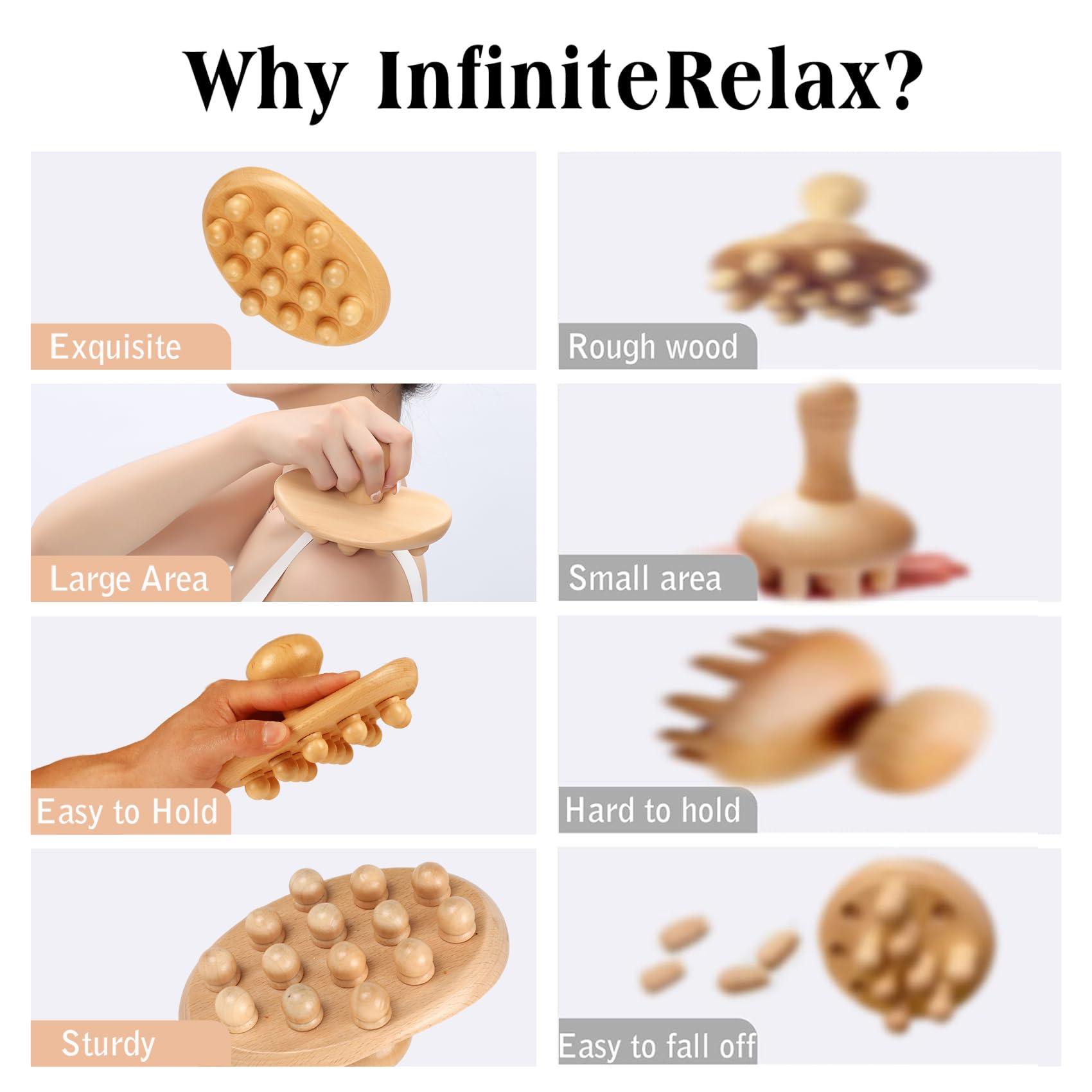 InfiniteRelax self-massage routine for neck-to-legs versatility.