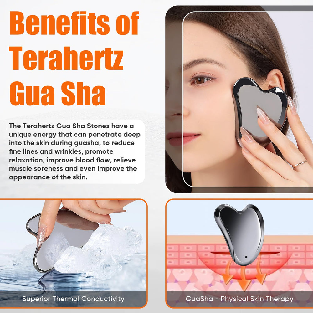 Infinitorelax Terahertz Guasha para drenaje linfático facial suave y eficiente