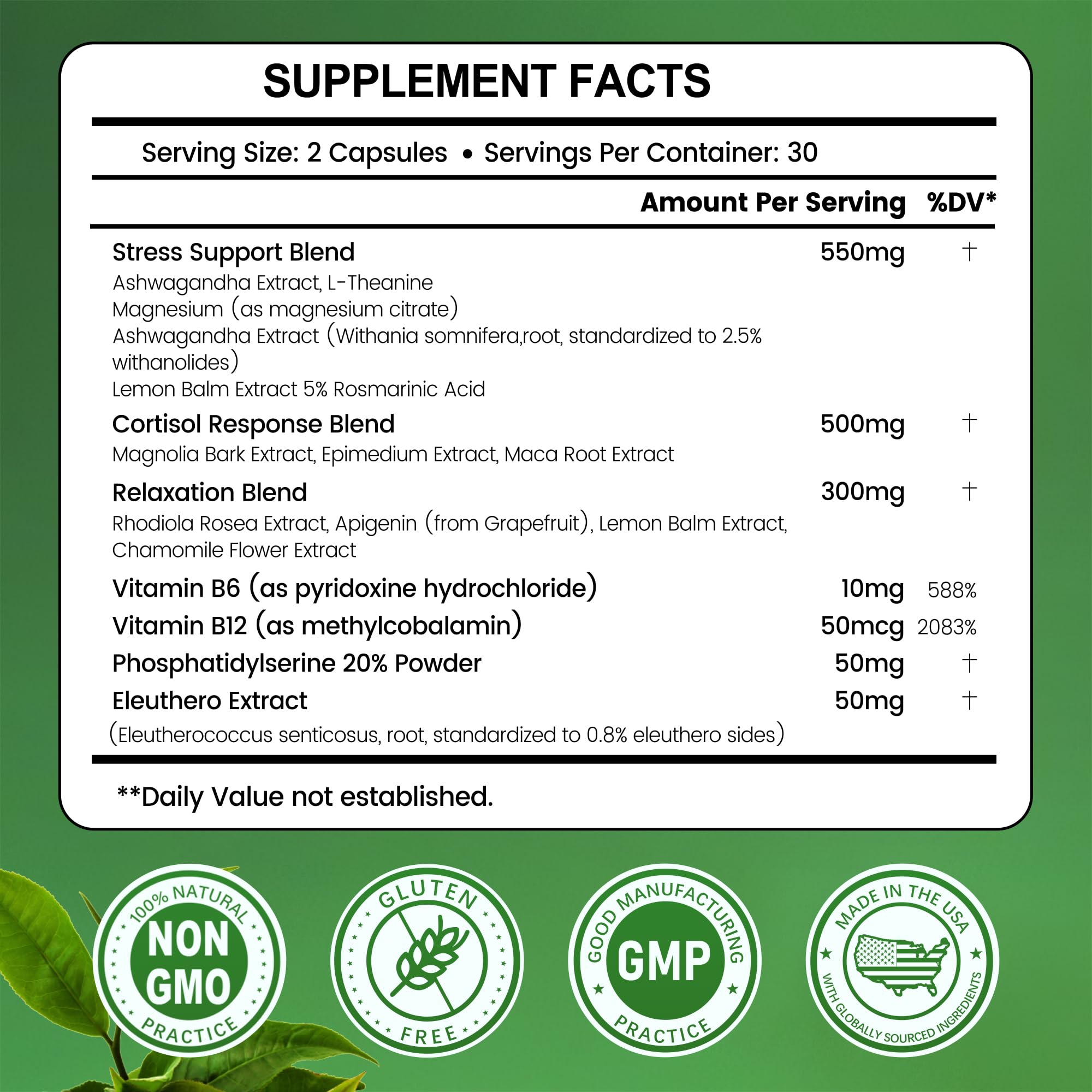 inGreens ashwagandha capsules support stress resilience and calmer routines.