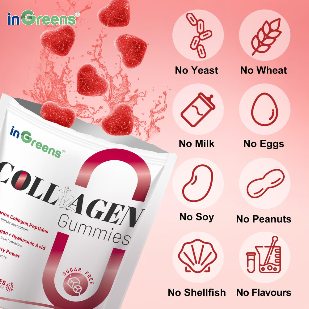 inGreens Collagen Gummies vitamin C boost supports natural collagen production