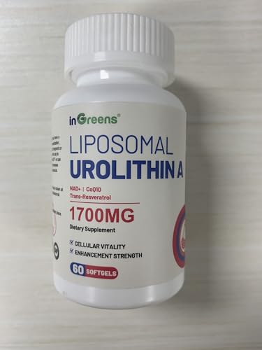 inGreens Urolithin A label front highlighting the 1700mg formula.