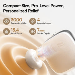 INIA PocketForce Mini Bullet Head eases trigger points on feet and palms.