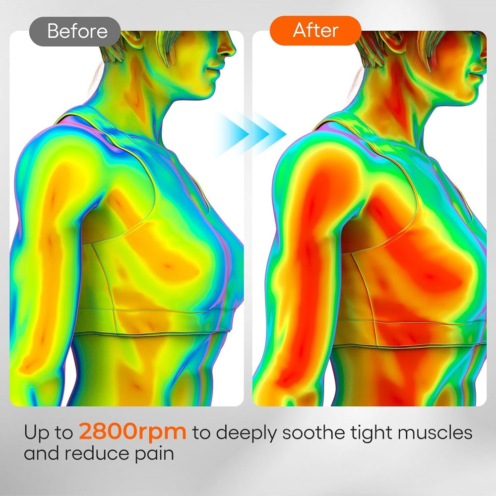 INKEER massager offers five speeds to adjust intensity and depth.