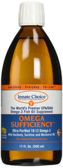 Innate Choice Omega Sufficiency Lemon bottle viewed in a sunlit kitchen for daily use