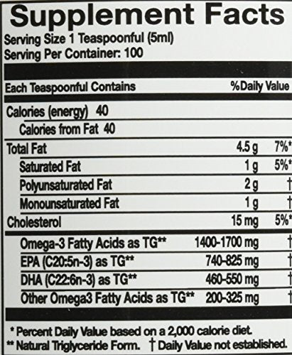 Innate Choice Omega Sufficiency Lemon label showing ingredients and bottle design