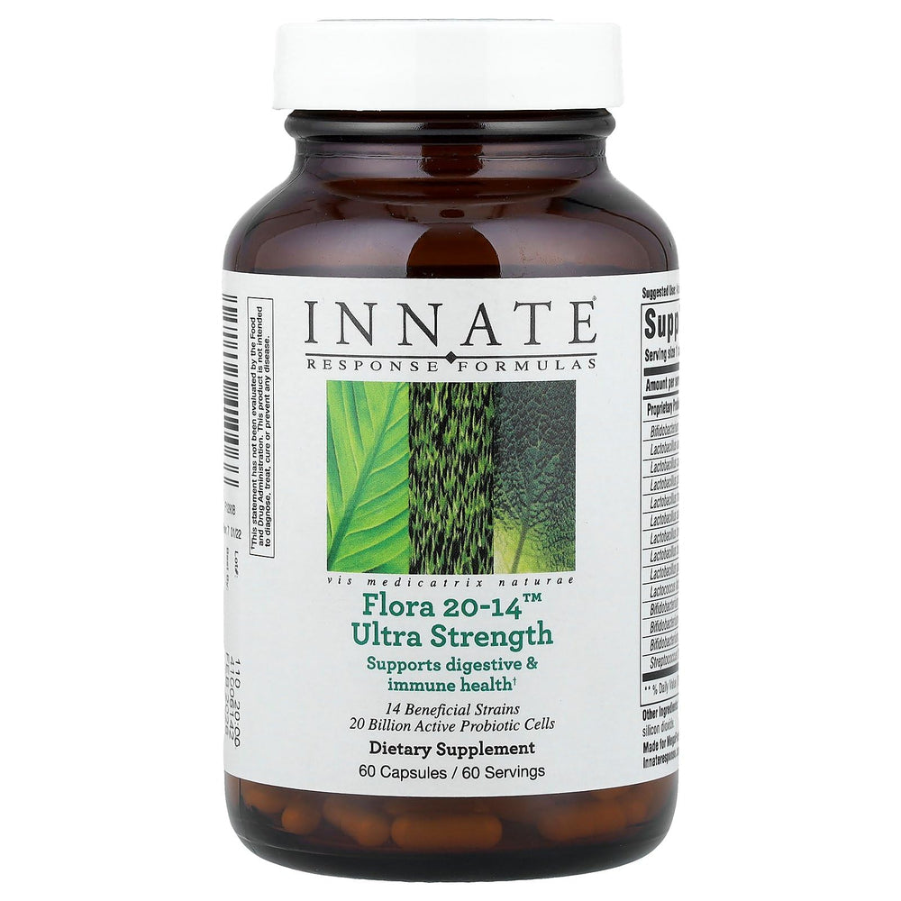 Innate Response Flora 20-14 Ultra bottle front, promoting daily gut balance.