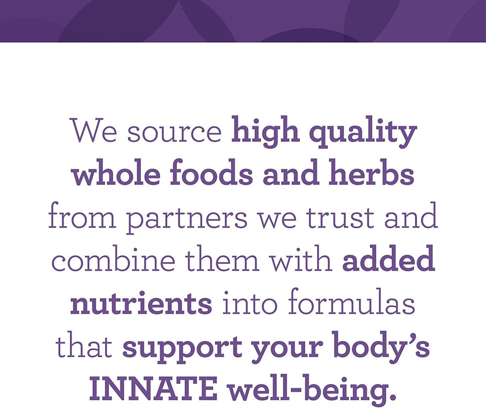 Two-tablet serving from Innate Response Baby & Me Multivitamin for routine dosing.
