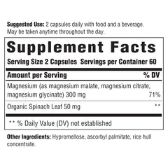 INNATE Response Formulas Magnesium capsules close-up shows three forms for absorption.