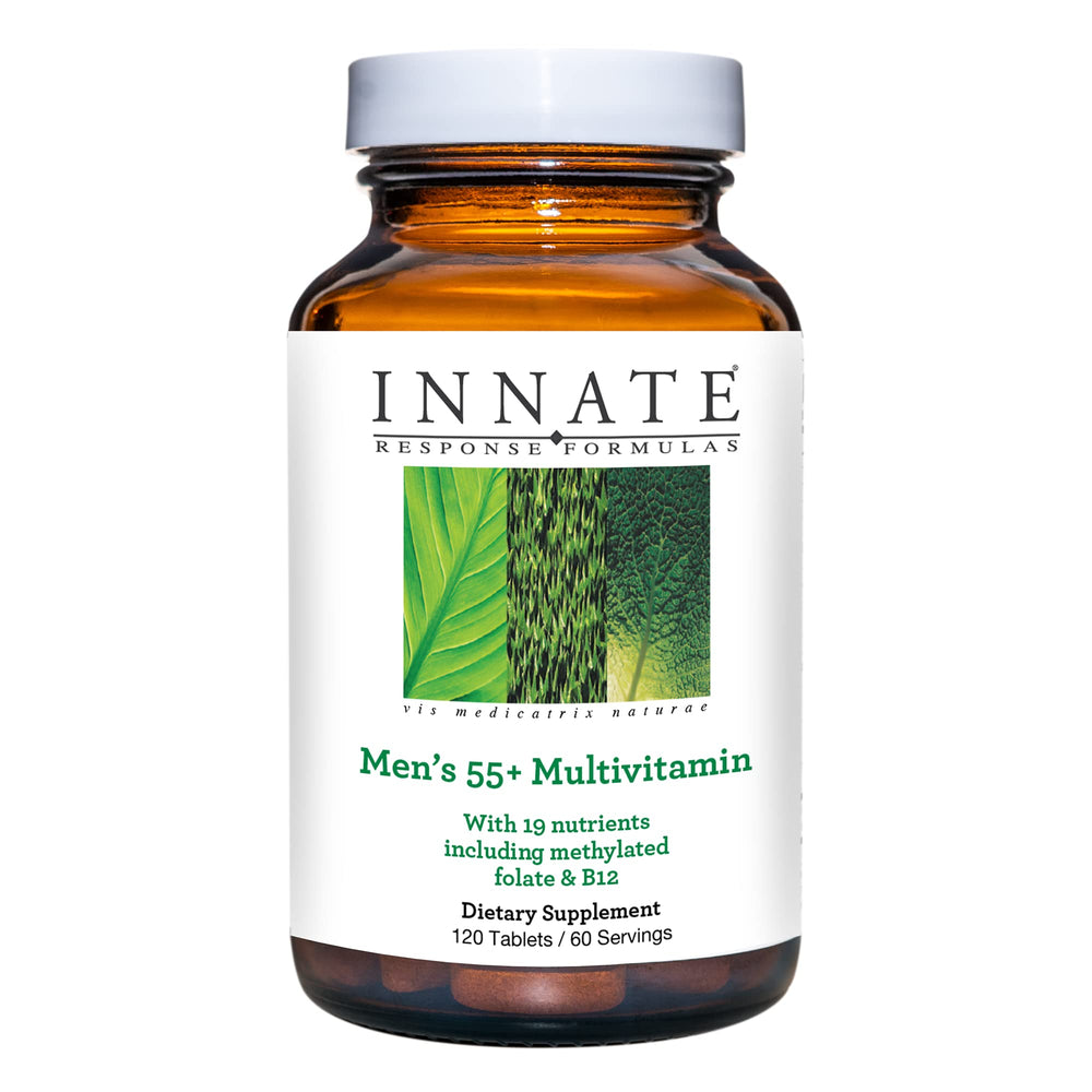 Innate Response Formulas Men’s 55+ multivitamin bottle front for daily wellness