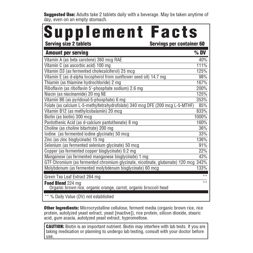 Innate Response Formulas bottle back label showing ingredients and allergen information.