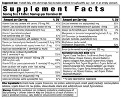 Innate Response Formulas Women's One Daily bottle side highlights ingredients for wellbeing.