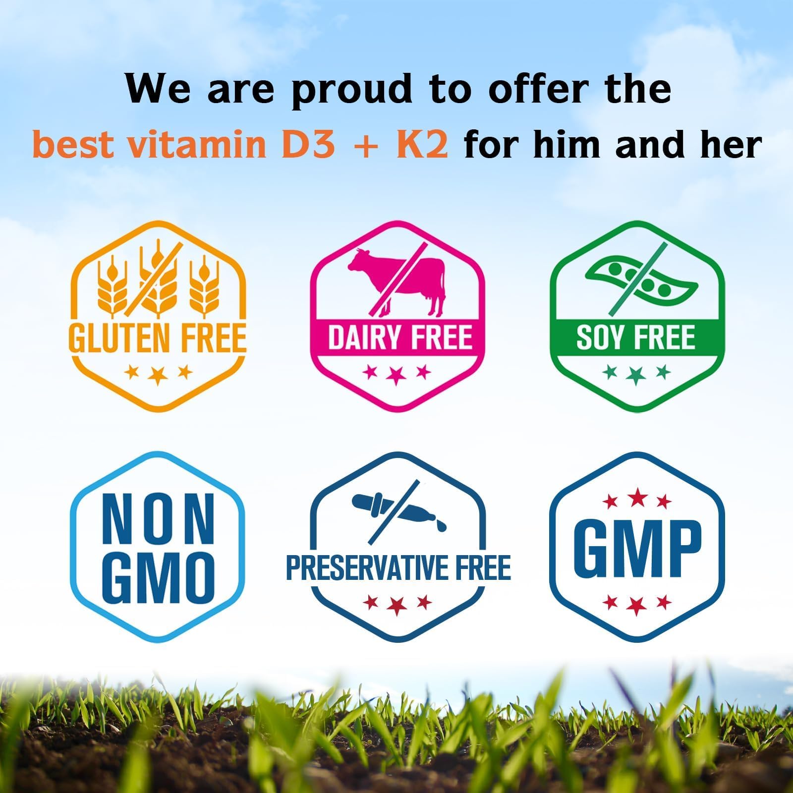 Innate Vitality D3 K2 ingredients panel highlights sunflower seed oil for absorption