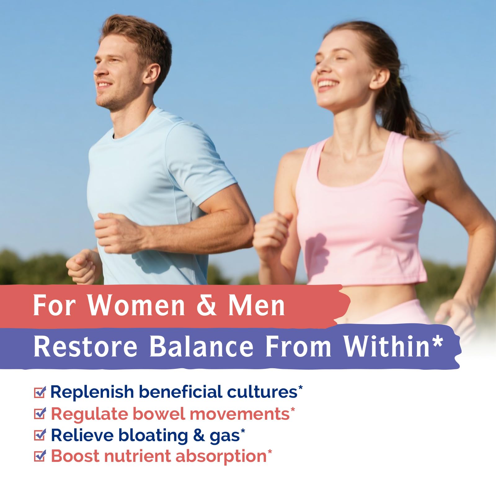 Innate Vitality Daily Probiotics prebiotic blend supports friendly bacteria.