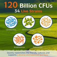 Innate Vitality Probiotics with organic prebiotic fibers feeding probiotics