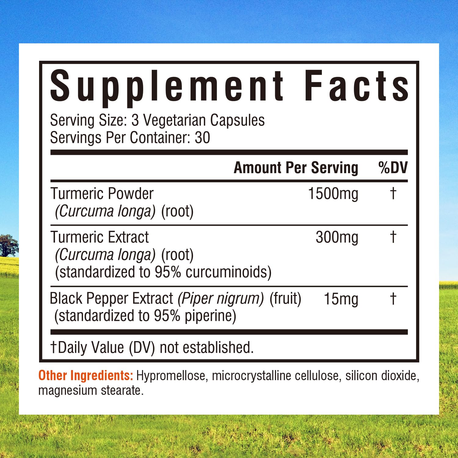 Innate Vitality turmeric capsules in blister pack emphasizing enhanced absorption.