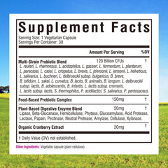 Innate Vitality probiotics capsules shown for targeted vaginal and digestive support.