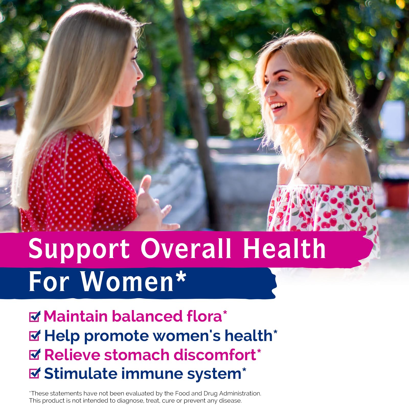 Innate Vitality ingredients graphic shows prebiotics, enzymes, and multi-strain formula.
