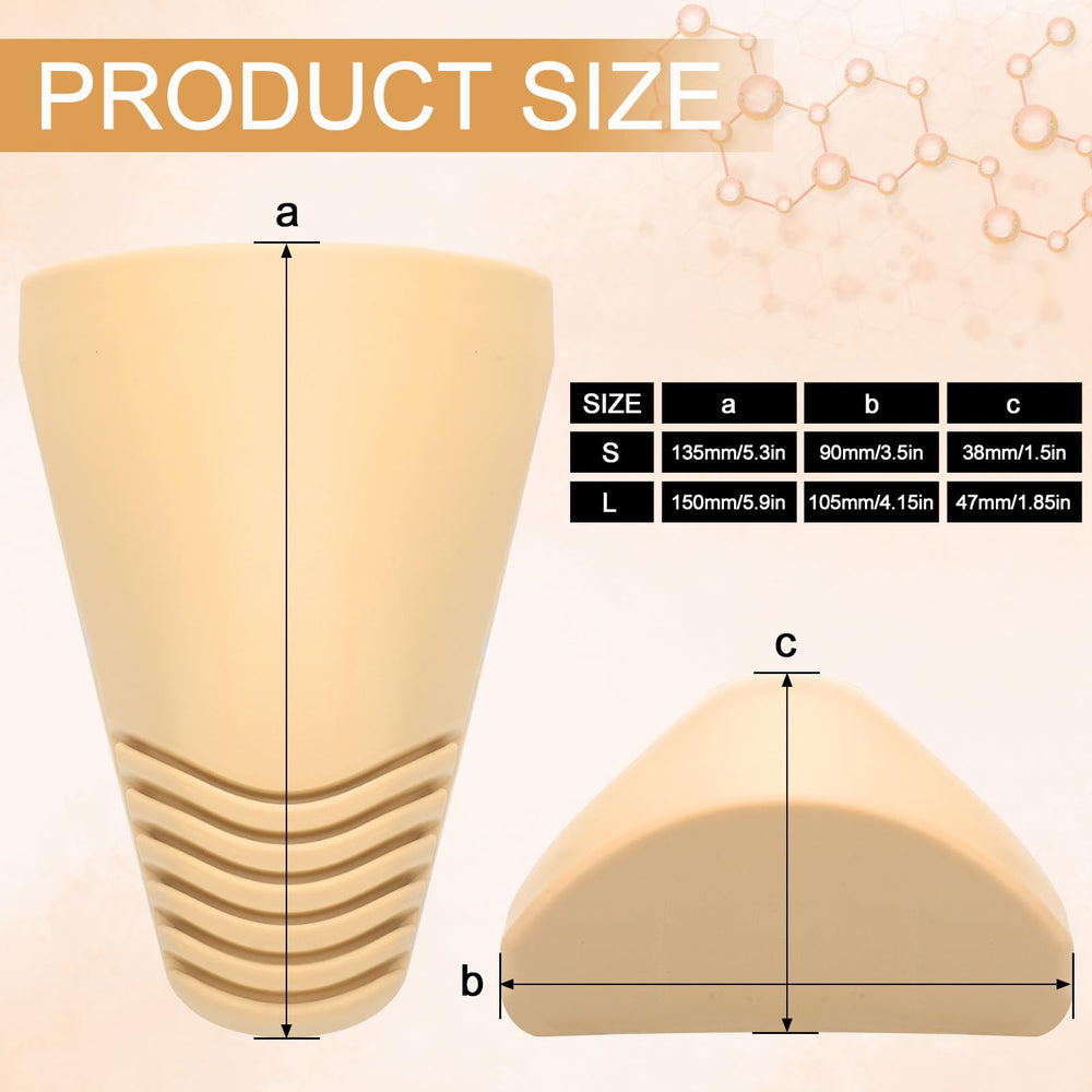 Innconee beige PU foam toe cushion offering gentle support for sensitive areas