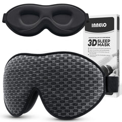 INNELO 3D contoured sleep mask for side sleepers enhances comfort and fit