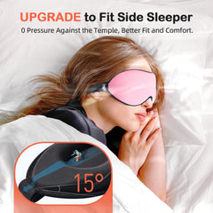 Innelo sleep mask with enhanced nose bridge for complete darkness.