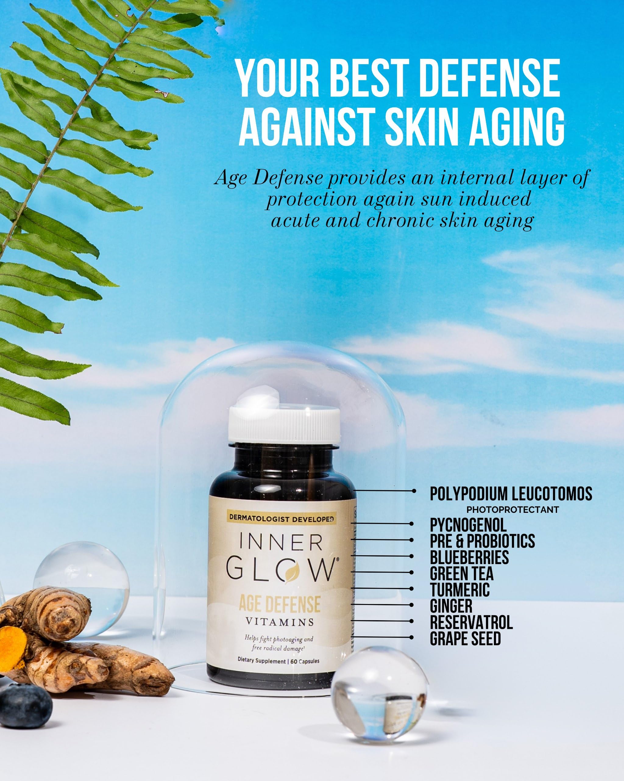 Inner Glow Age Defense made-in-USA badge visible on packaging.