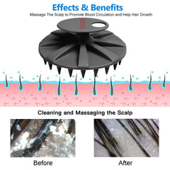 INNERNEED scalp massager brush for dry use relaxes muscles and eases tension.