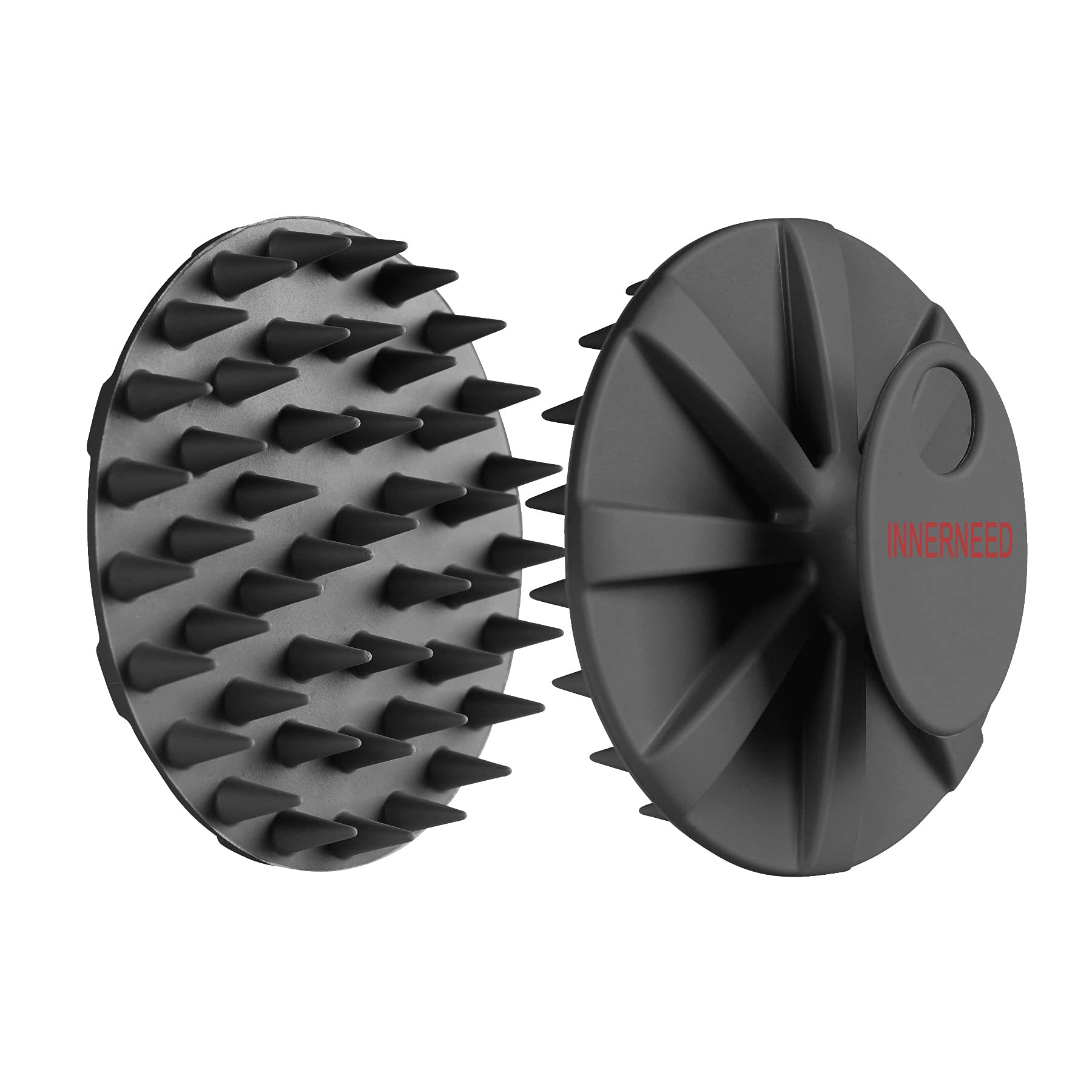 INNERNEED scalp massager brush suits all hair types and lengths.