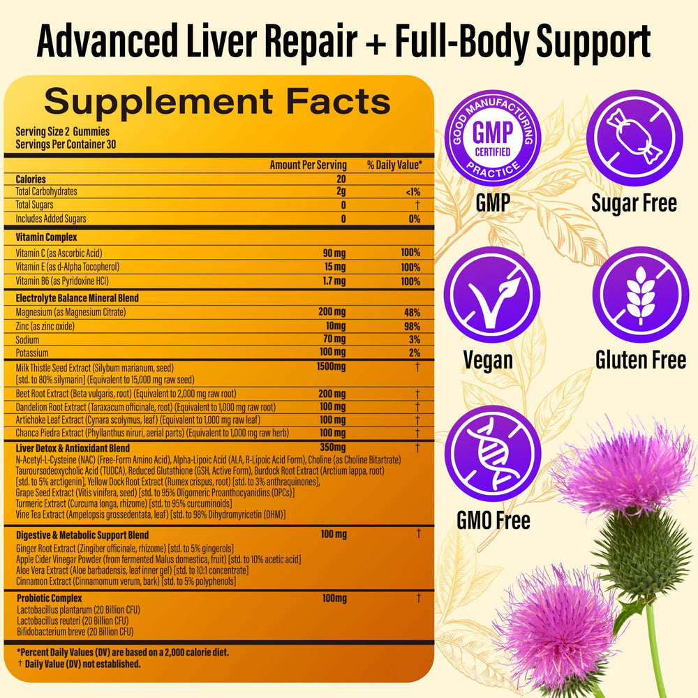 INNIOXV Liver Cleanse Gummies serving scene suggests easy daily routine.