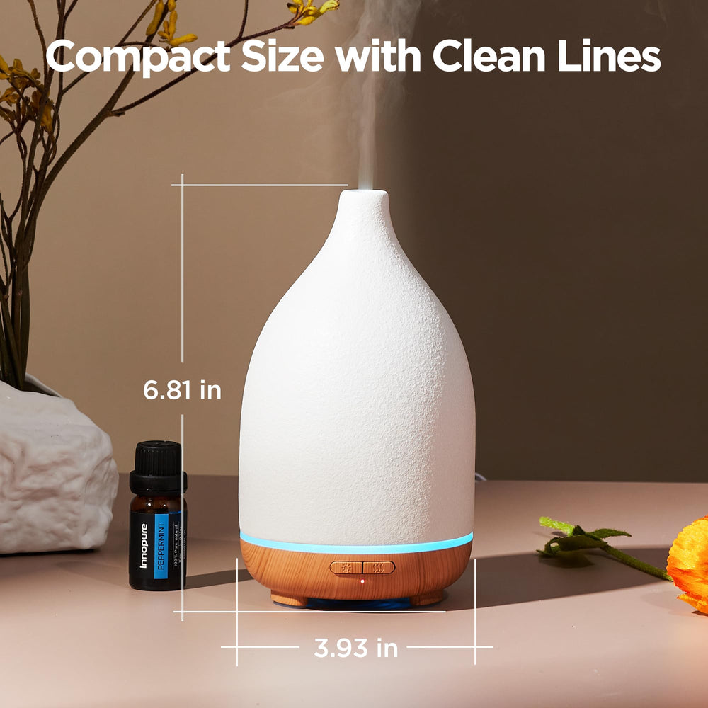 InnoGear 150ml diffuser tank for all-night humidification and fragrance release.