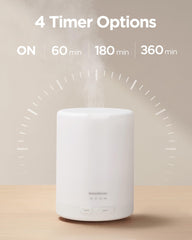 InnoGear 300ml diffuser, top view, easy access to switch timer and modes.