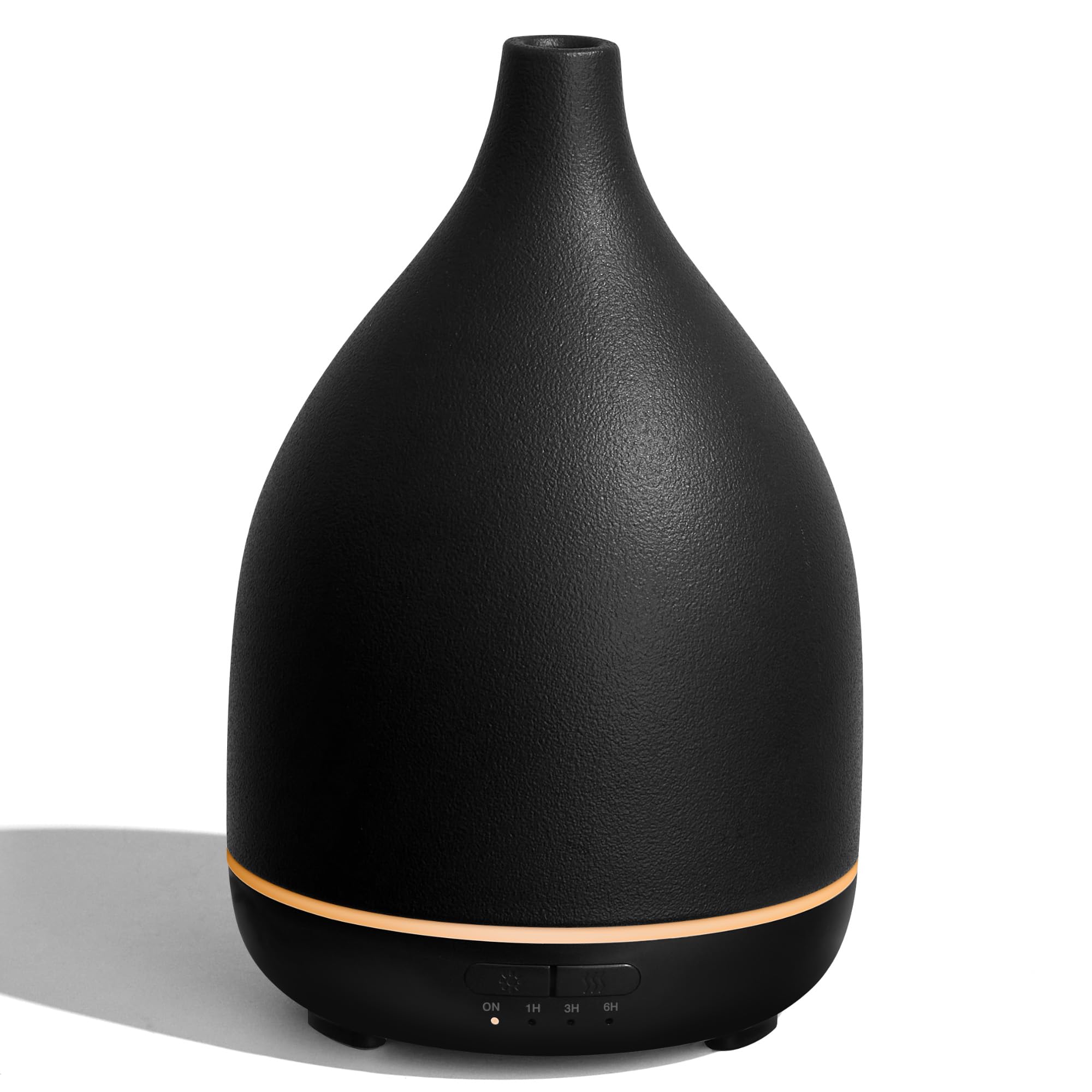InnoGear ceramic diffuser in black front view with 300ml capacity for room fragrance.