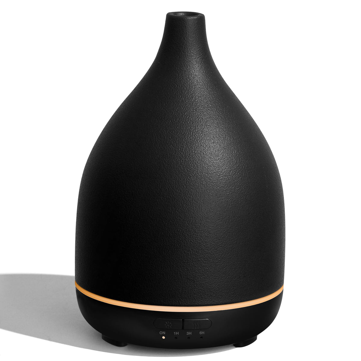 InnoGear ceramic diffuser in black front view with 300ml capacity for room fragrance.