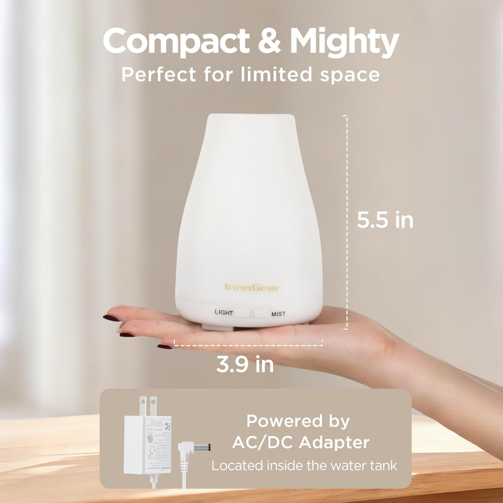 InnoGear diffuser with 7-color LED lights for customizable ambience
