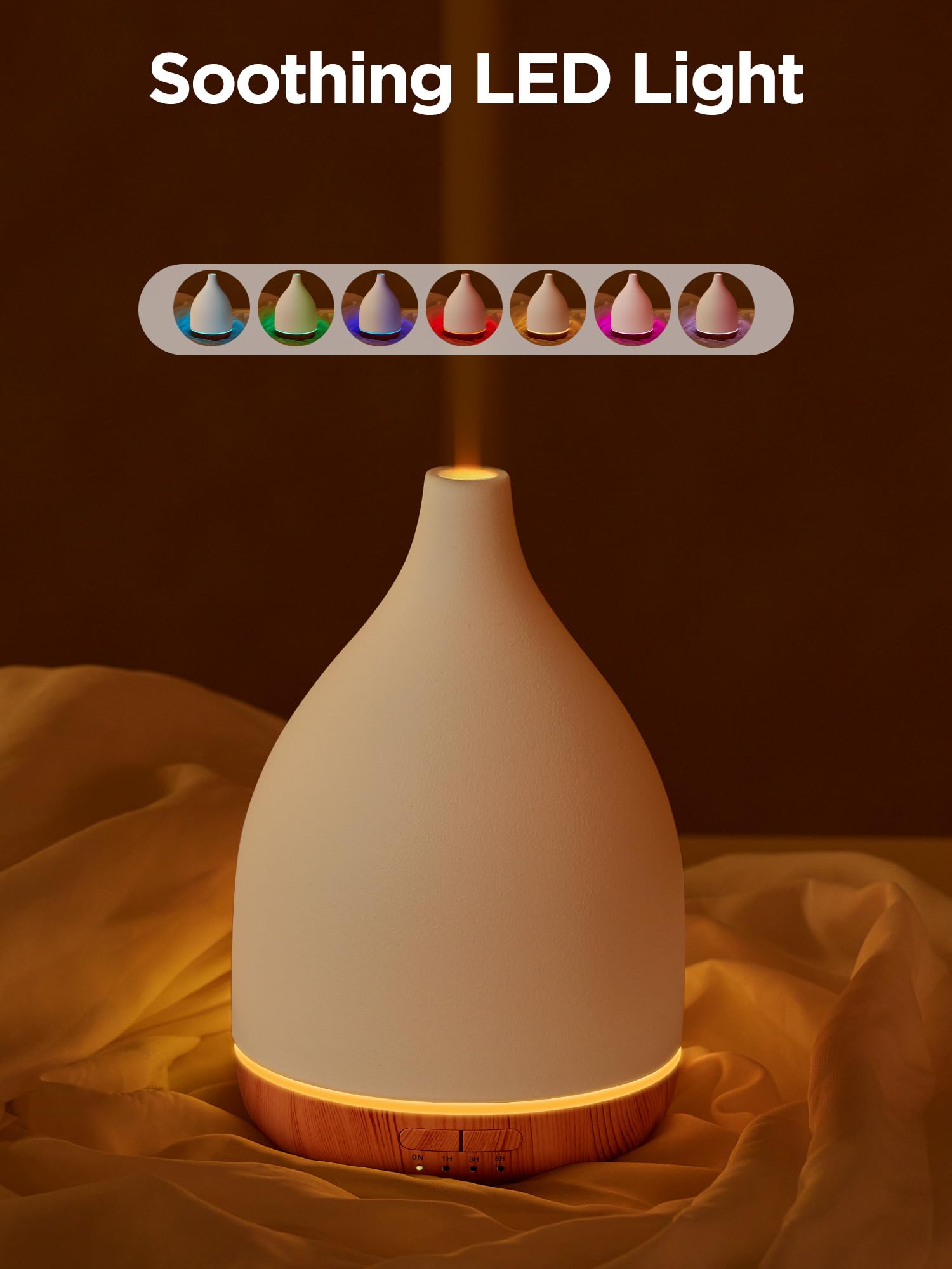 InnoGear diffuser chimney outlet delivering a broad mist stream.