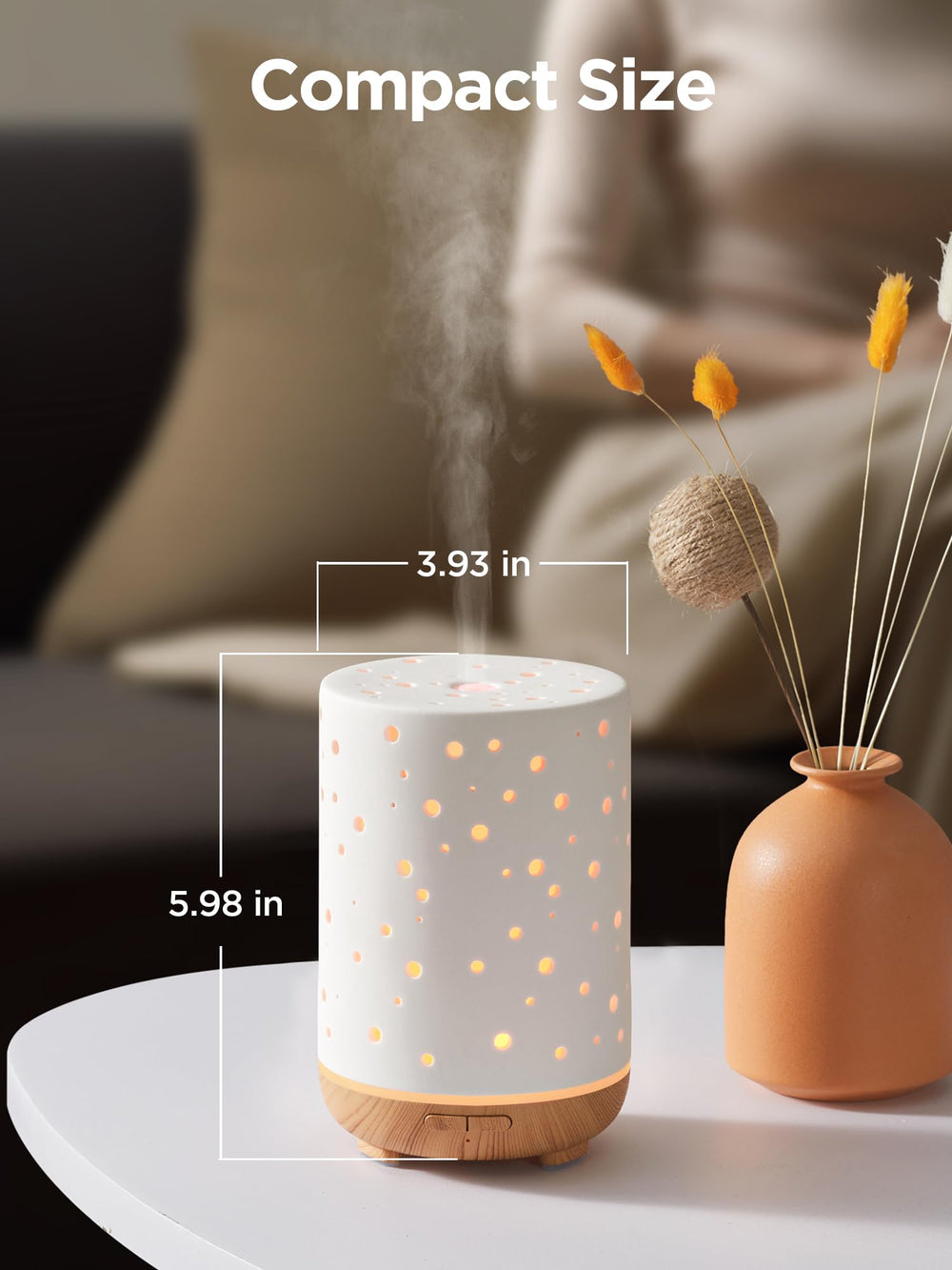 InnoGear compact diffuser is ideal for home or office.
