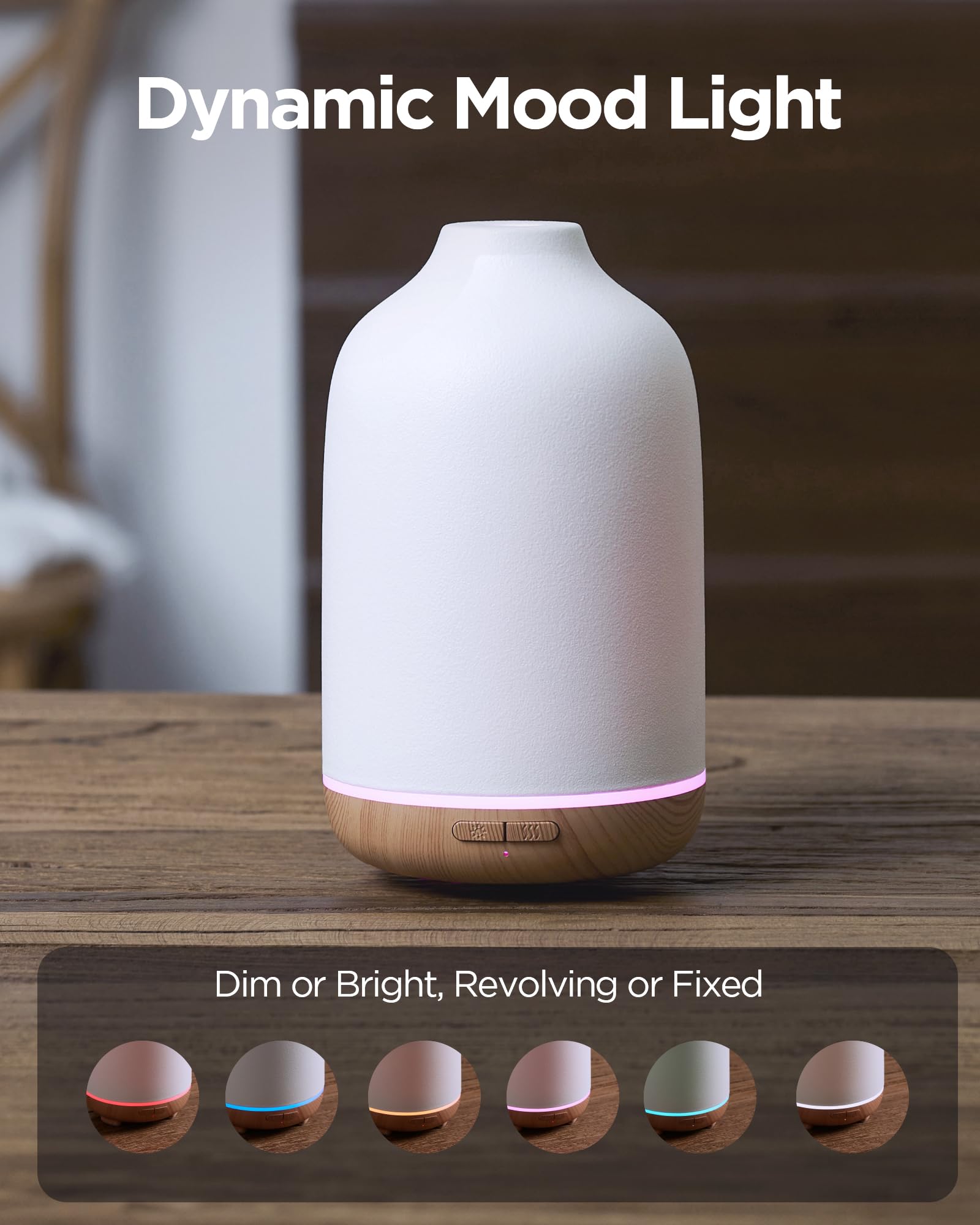 InnoGear diffuser in workspace supports focus with gentle aroma.