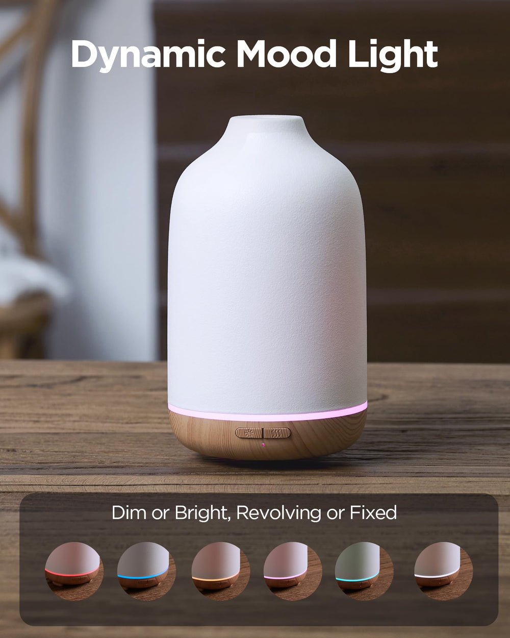 InnoGear diffuser in workspace supports focus with gentle aroma.